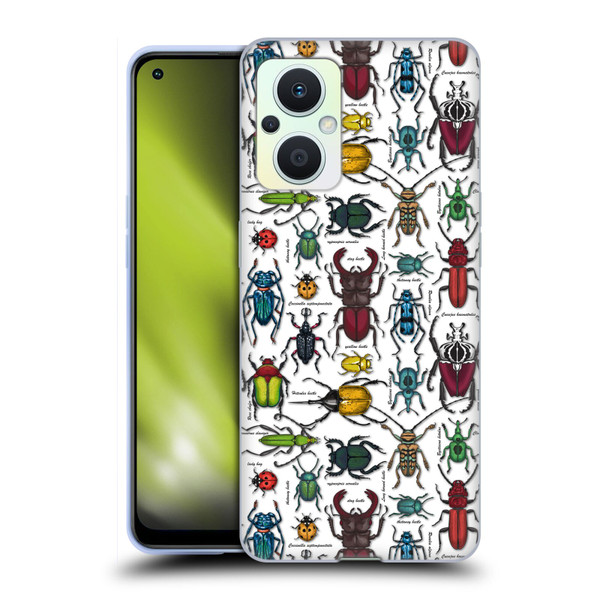 Katerina Kirilova Graphics Beetles Soft Gel Case for OPPO Reno8 Lite