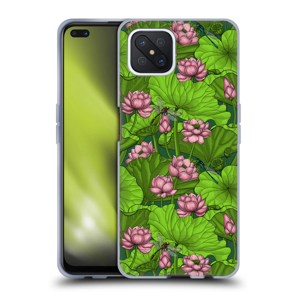 Katerina Kirilova Graphics Lotus Garden Soft Gel Case for OPPO Reno4 Z 5G