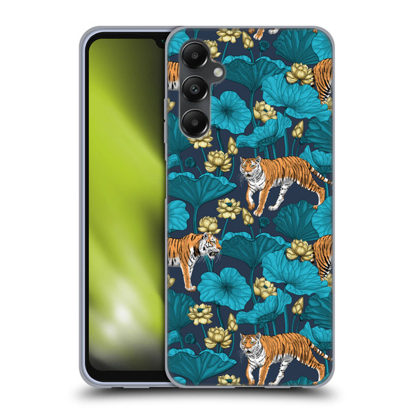 Katerina Kirilova Graphics Tigers In Lotus Pond Soft Gel Case for Samsung Galaxy A05s