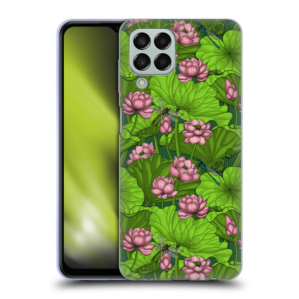Katerina Kirilova Graphics Lotus Garden Soft Gel Case for Samsung Galaxy M33 (2022)