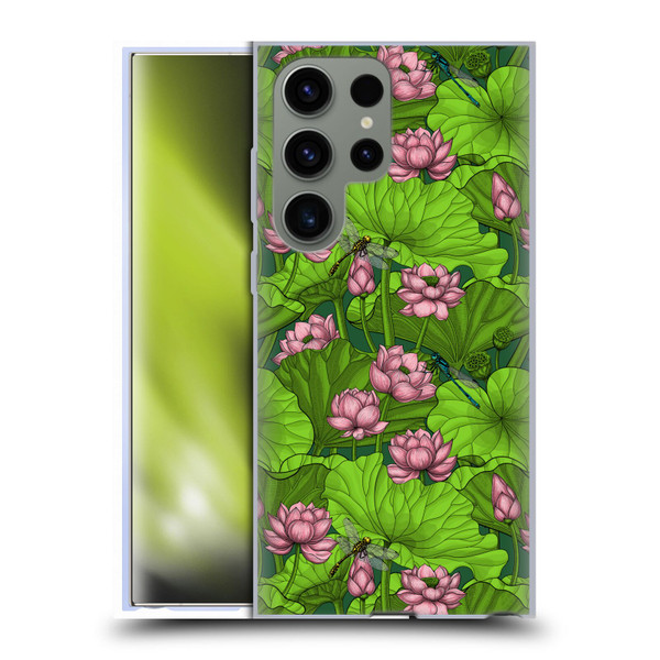 Katerina Kirilova Graphics Lotus Garden Soft Gel Case for Samsung Galaxy S23 Ultra 5G
