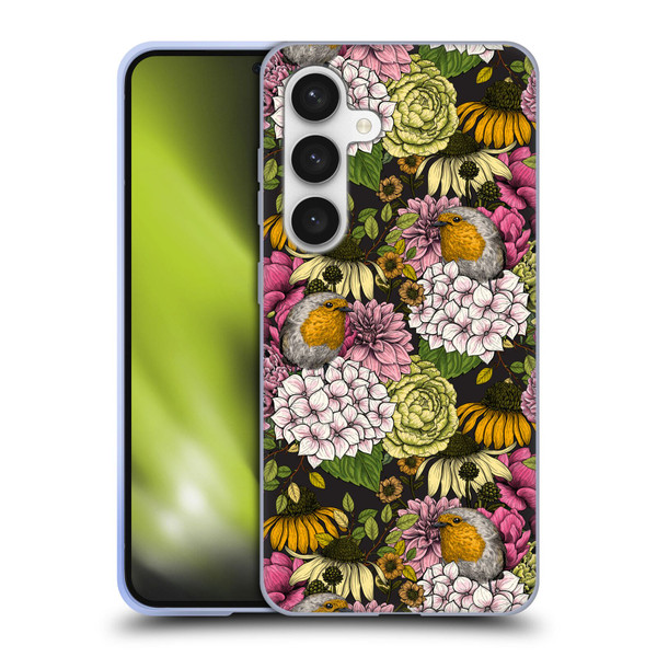 Katerina Kirilova Graphics Robins In The Garden Soft Gel Case for Samsung Galaxy S24 5G