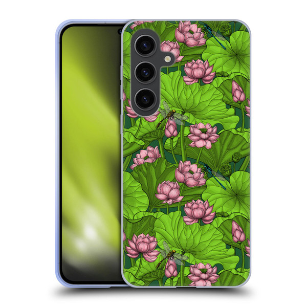 Katerina Kirilova Graphics Lotus Garden Soft Gel Case for Samsung Galaxy S24+ 5G