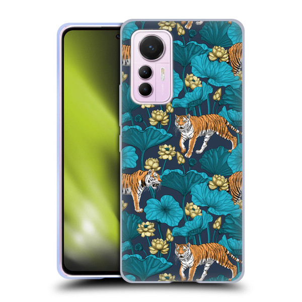 Katerina Kirilova Graphics Tigers In Lotus Pond Soft Gel Case for Xiaomi 12 Lite