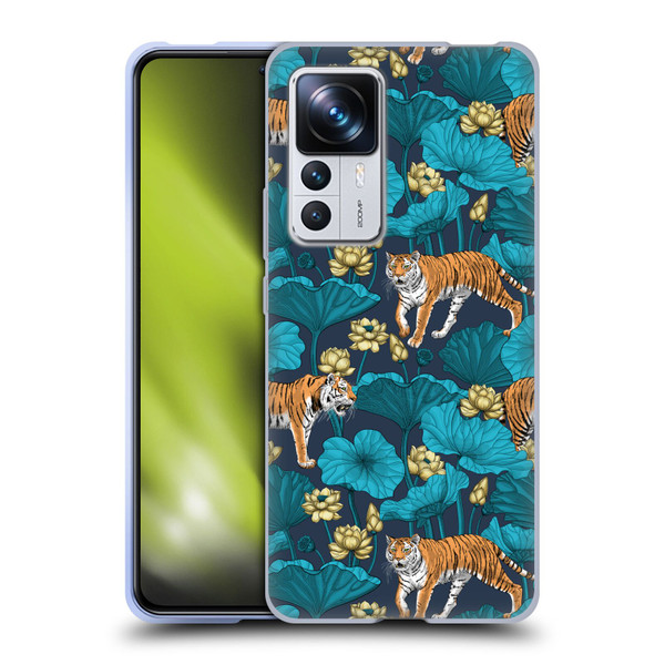 Katerina Kirilova Graphics Tigers In Lotus Pond Soft Gel Case for Xiaomi 12T Pro