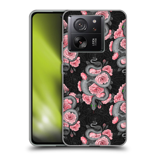 Katerina Kirilova Graphics Snakes And Roses Soft Gel Case for Xiaomi 13T 5G / 13T Pro 5G
