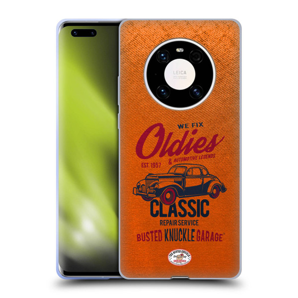 Busted Knuckle Garage Graphics Classic Soft Gel Case for Huawei Mate 40 Pro 5G