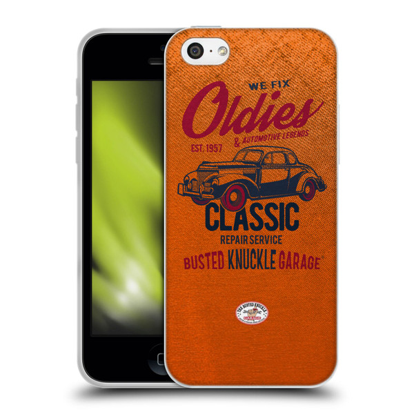 Busted Knuckle Garage Graphics Classic Soft Gel Case for Apple iPhone 5c