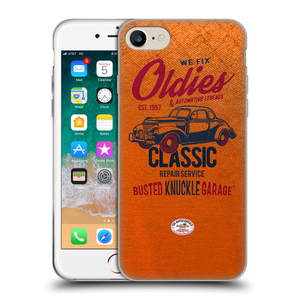 Busted Knuckle Garage Graphics Classic Soft Gel Case for Apple iPhone 7 / 8 / SE 2020 & 2022