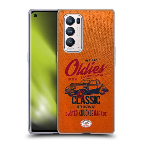Busted Knuckle Garage Graphics Classic Soft Gel Case for OPPO Find X3 Neo / Reno5 Pro+ 5G