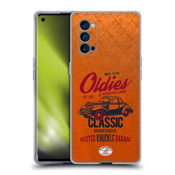 Busted Knuckle Garage Graphics Classic Soft Gel Case for OPPO Reno 4 Pro 5G