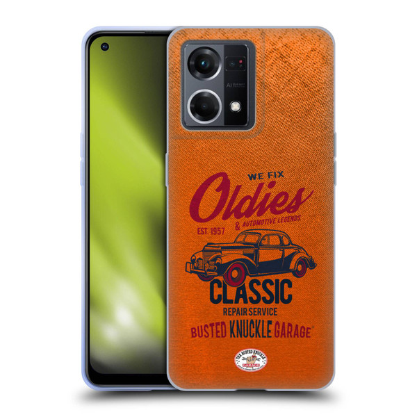 Busted Knuckle Garage Graphics Classic Soft Gel Case for OPPO Reno8 4G