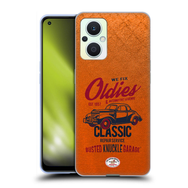 Busted Knuckle Garage Graphics Classic Soft Gel Case for OPPO Reno8 Lite
