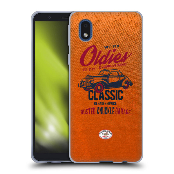 Busted Knuckle Garage Graphics Classic Soft Gel Case for Samsung Galaxy A01 Core (2020)