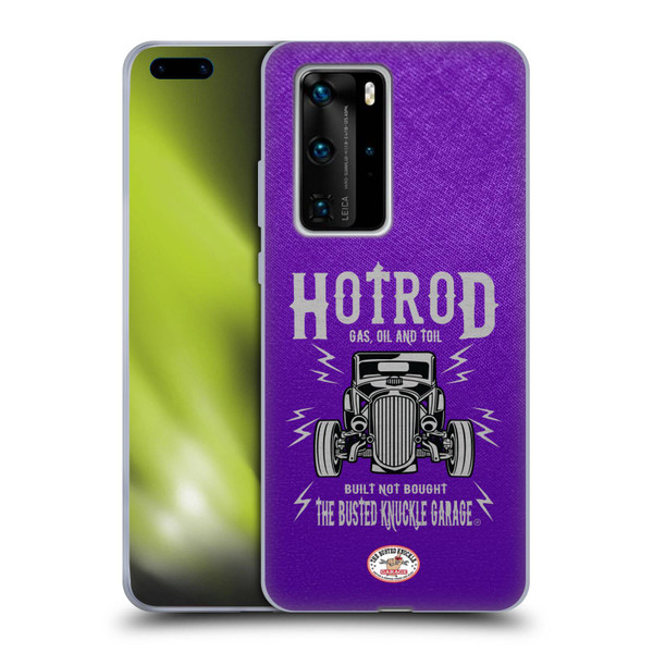 Busted Knuckle Garage Graphics Hot Rod Soft Gel Case for Huawei P40 Pro / P40 Pro Plus 5G