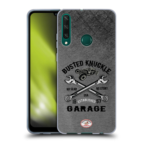 Busted Knuckle Garage Graphics No Scar Soft Gel Case for Huawei Y6p