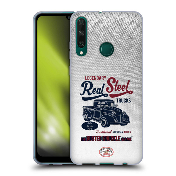 Busted Knuckle Garage Graphics Real Steel Soft Gel Case for Huawei Y6p