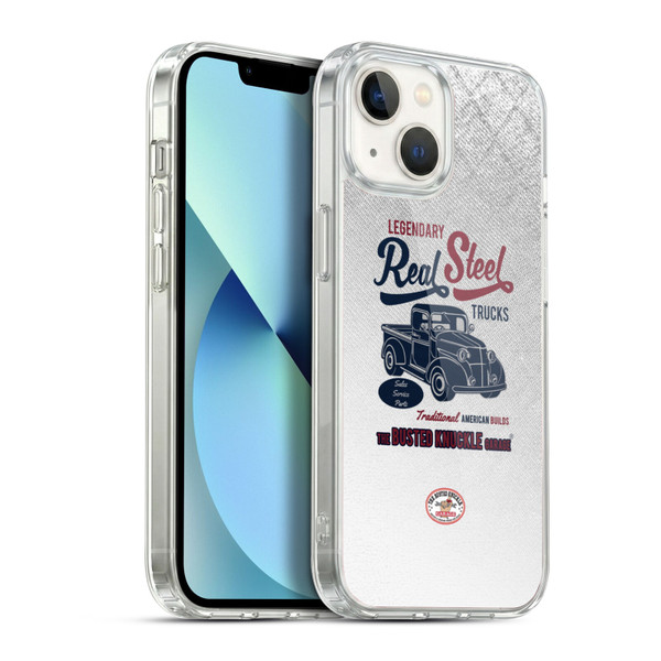 Busted Knuckle Garage Graphics Real Steel Soft Gel Case for Apple iPhone 13