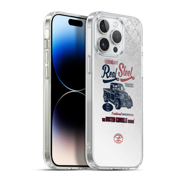 Busted Knuckle Garage Graphics Real Steel Soft Gel Case for Apple iPhone 13 Pro Max & MagSafe