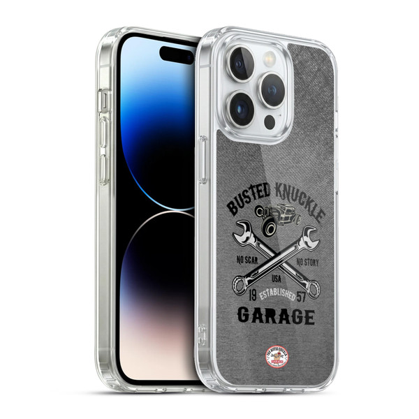 Busted Knuckle Garage Graphics No Scar Soft Gel Case for Apple iPhone 13 Pro & MagSafe