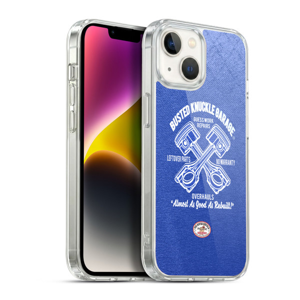 Busted Knuckle Garage Graphics Overhauls Soft Gel Case for Apple iPhone 14