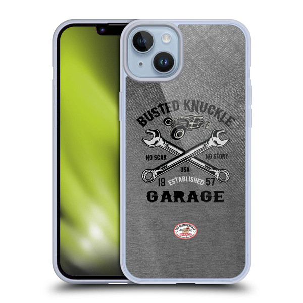 Busted Knuckle Garage Graphics No Scar Soft Gel Case for Apple iPhone 14 Plus