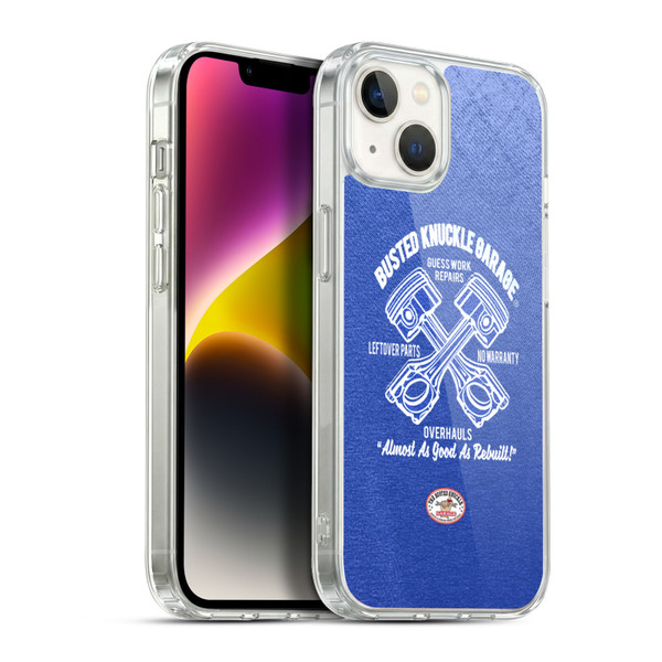 Busted Knuckle Garage Graphics Overhauls Soft Gel Case for Apple iPhone 14 Plus & MagSafe