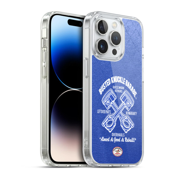 Busted Knuckle Garage Graphics Overhauls Soft Gel Case for Apple iPhone 14 Pro & MagSafe