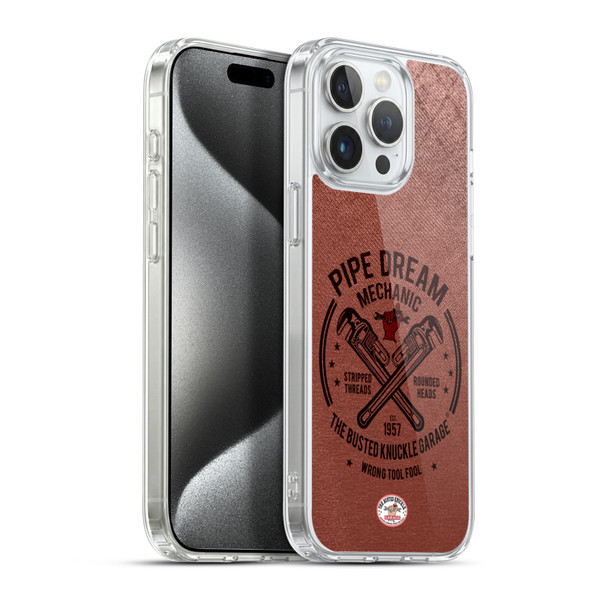 Busted Knuckle Garage Graphics Pipe Dream Soft Gel Case for Apple iPhone 15 Pro Max & MagSafe