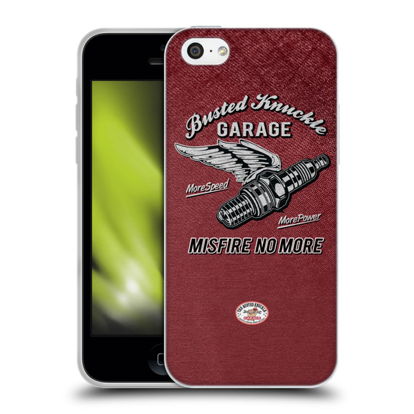 Busted Knuckle Garage Graphics Misfire Soft Gel Case for Apple iPhone 5c