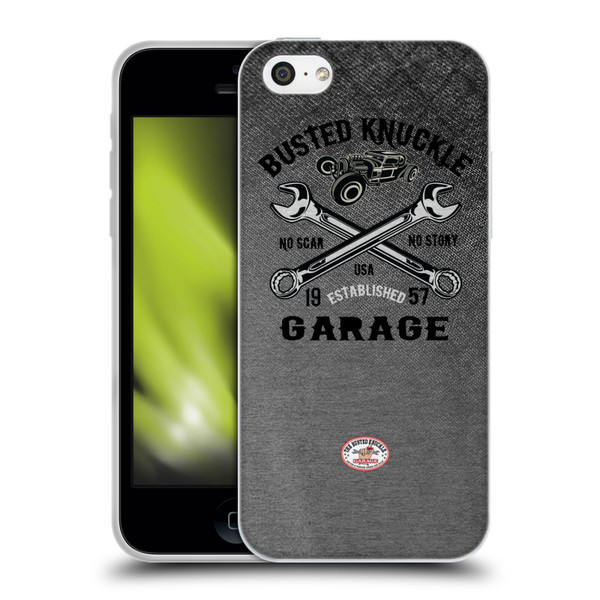 Busted Knuckle Garage Graphics No Scar Soft Gel Case for Apple iPhone 5c