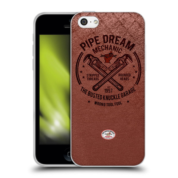 Busted Knuckle Garage Graphics Pipe Dream Soft Gel Case for Apple iPhone 5c