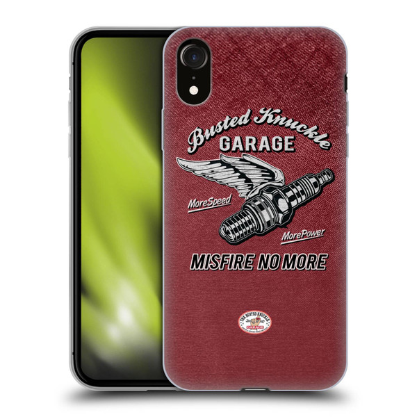 Busted Knuckle Garage Graphics Misfire Soft Gel Case for Apple iPhone XR