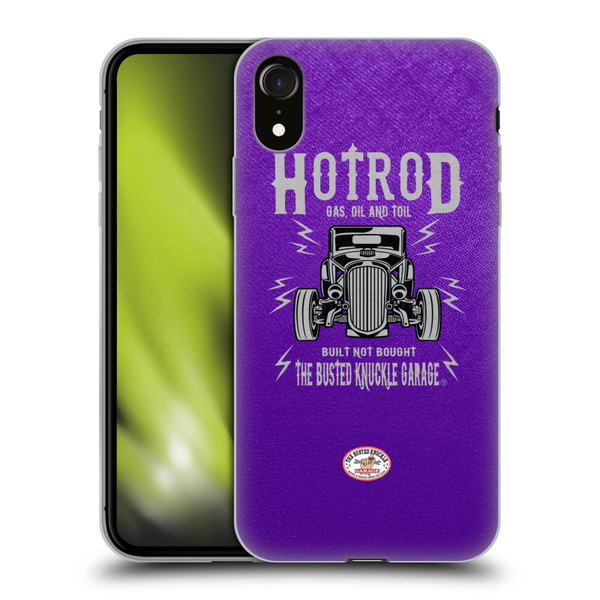Busted Knuckle Garage Graphics Hot Rod Soft Gel Case for Apple iPhone XR