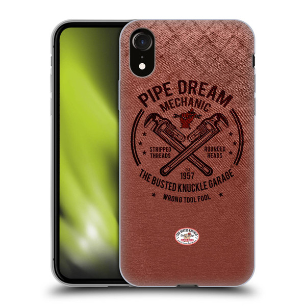 Busted Knuckle Garage Graphics Pipe Dream Soft Gel Case for Apple iPhone XR