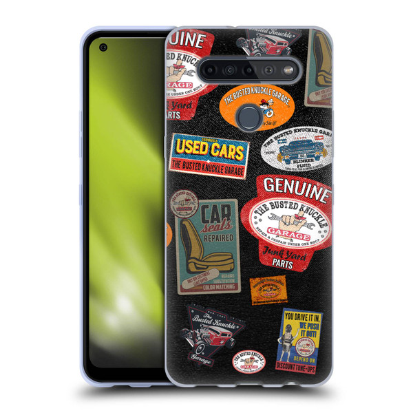 Busted Knuckle Garage Graphics Patches Soft Gel Case for LG K51S