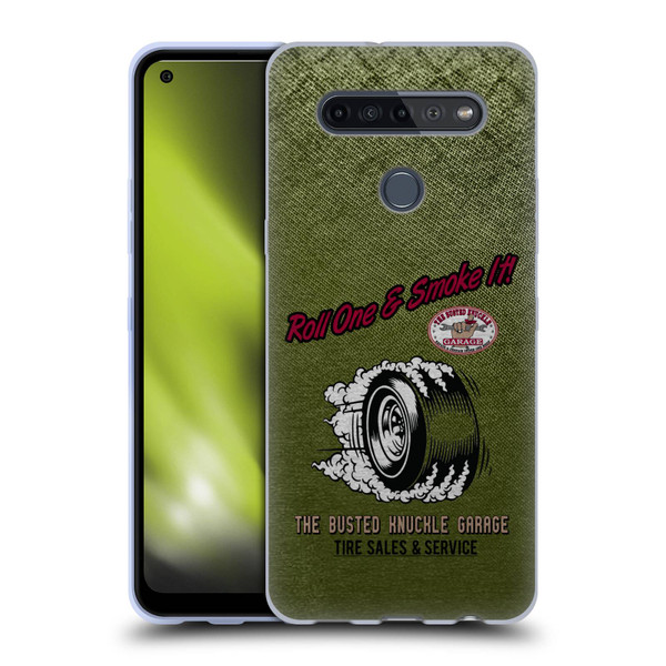 Busted Knuckle Garage Graphics Tire Soft Gel Case for LG K51S
