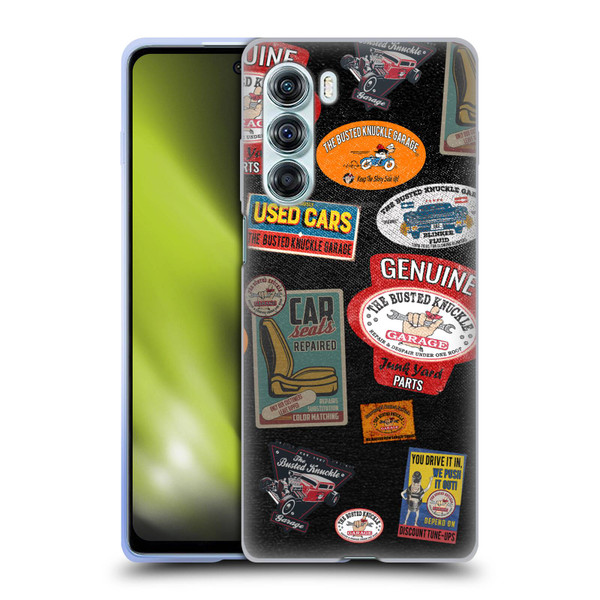 Busted Knuckle Garage Graphics Patches Soft Gel Case for Motorola Edge S30 / Moto G200 5G