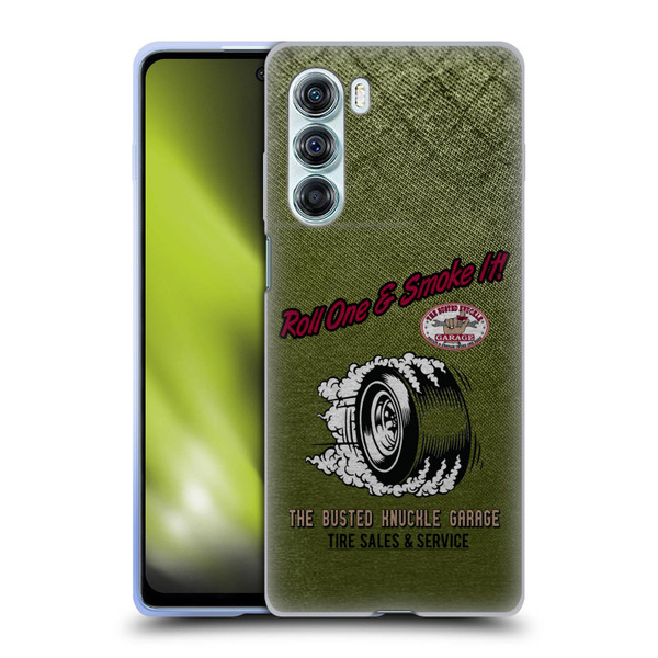 Busted Knuckle Garage Graphics Tire Soft Gel Case for Motorola Edge S30 / Moto G200 5G