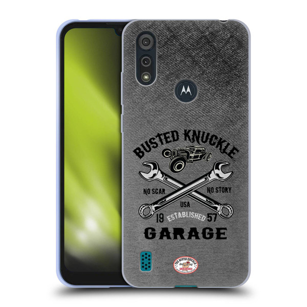 Busted Knuckle Garage Graphics No Scar Soft Gel Case for Motorola Moto E6s (2020)