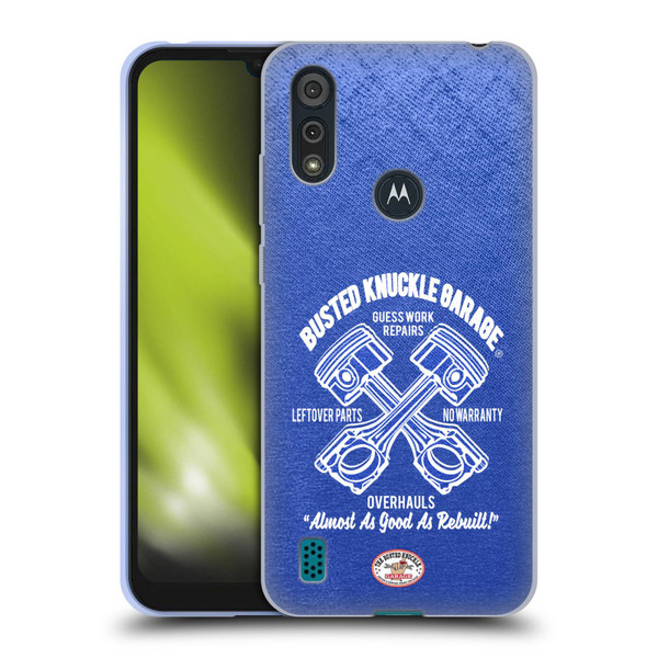 Busted Knuckle Garage Graphics Overhauls Soft Gel Case for Motorola Moto E6s (2020)