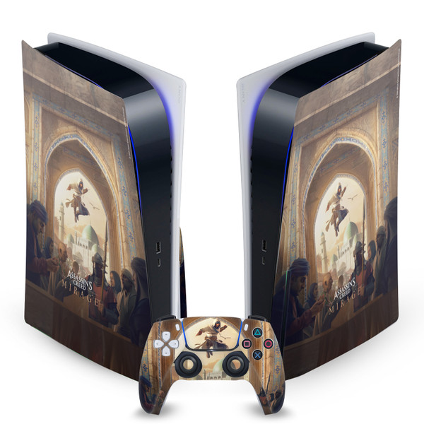 Assassin's Creed Mirage Graphics Basim Baghdad Vinyl Sticker Skin Decal Cover for Sony PS5 Disc Edition Bundle