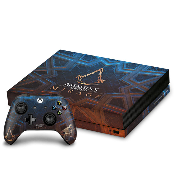 Assassin's Creed Mirage Graphics Crest Logo Vinyl Sticker Skin Decal Cover for Microsoft Xbox One X Bundle