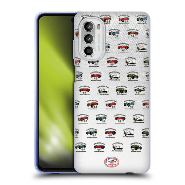 Busted Knuckle Garage Graphics Pattern Soft Gel Case for Motorola Moto G52