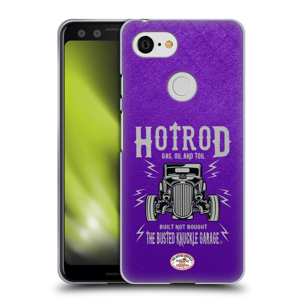 Busted Knuckle Garage Graphics Hot Rod Soft Gel Case for Google Pixel 3