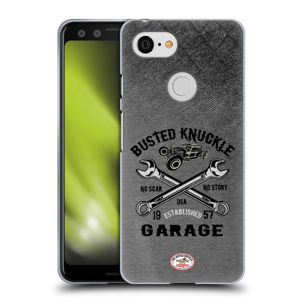Busted Knuckle Garage Graphics No Scar Soft Gel Case for Google Pixel 3