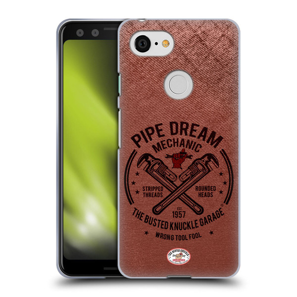 Busted Knuckle Garage Graphics Pipe Dream Soft Gel Case for Google Pixel 3