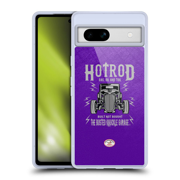 Busted Knuckle Garage Graphics Hot Rod Soft Gel Case for Google Pixel 7a