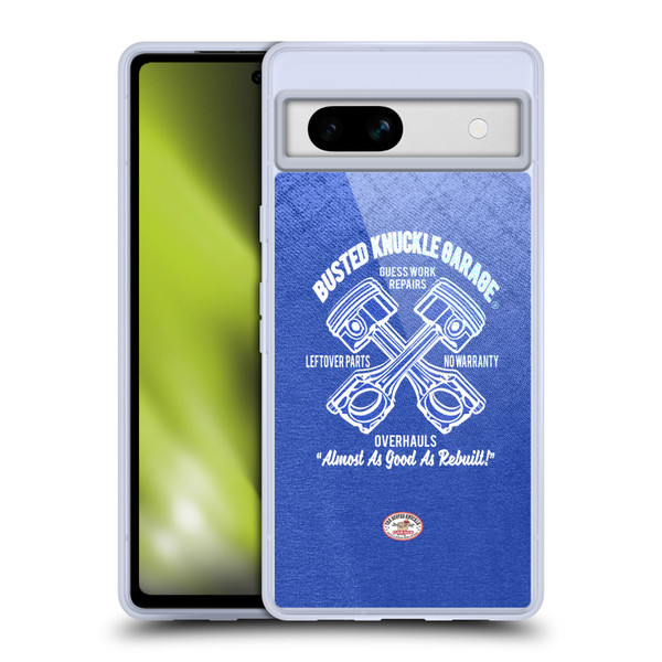 Busted Knuckle Garage Graphics Overhauls Soft Gel Case for Google Pixel 7a