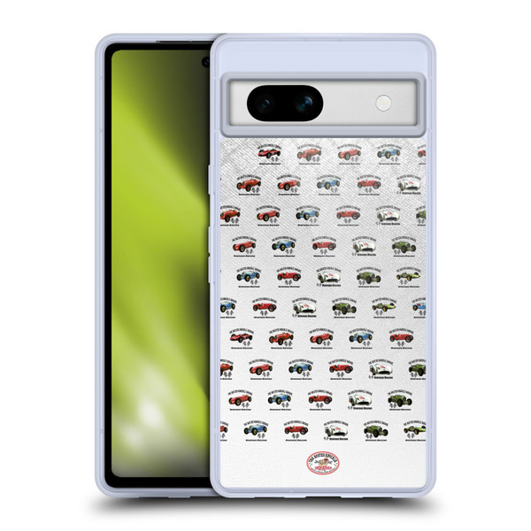 Busted Knuckle Garage Graphics Pattern Soft Gel Case for Google Pixel 7a